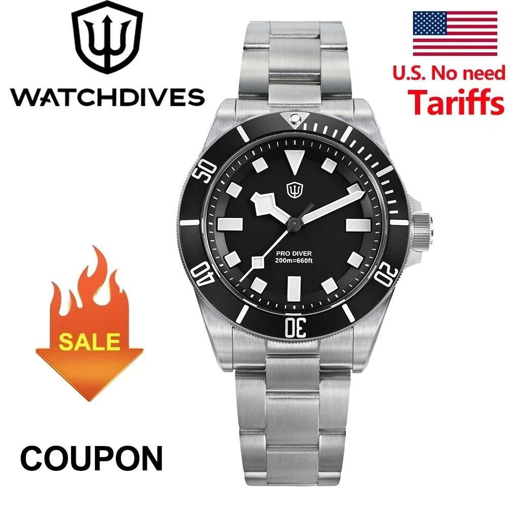 Rolex Watch Submariner - Watchdives WD1969 Pro 시계 VH31 스윕