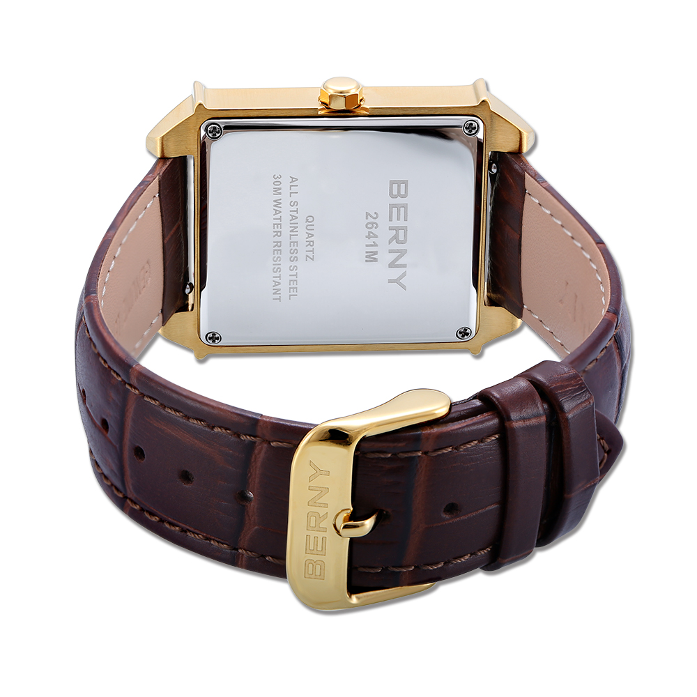 BERNY 6P25 남성용 쿼츠 시계 골든 뉴 스퀘어  - Cartier Watch Tank 리뷰 및 가격