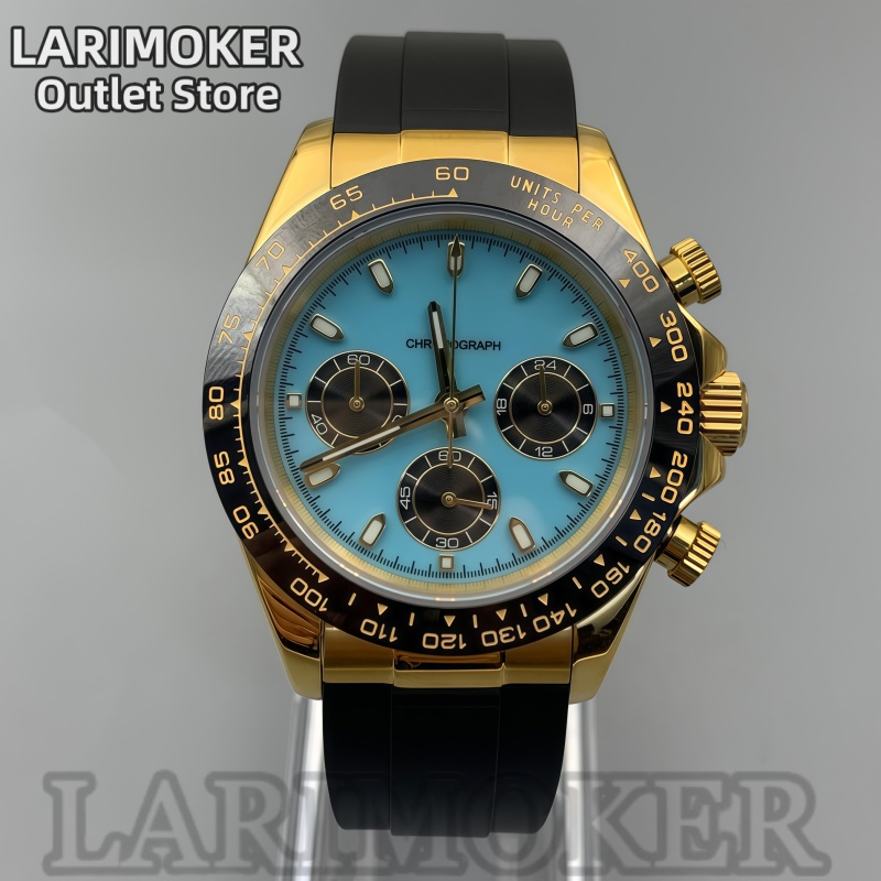 LARIMOKER 39mm 남성용 스포츠 시계 VK63 - Rubber Strap Diver 리뷰 및 가격