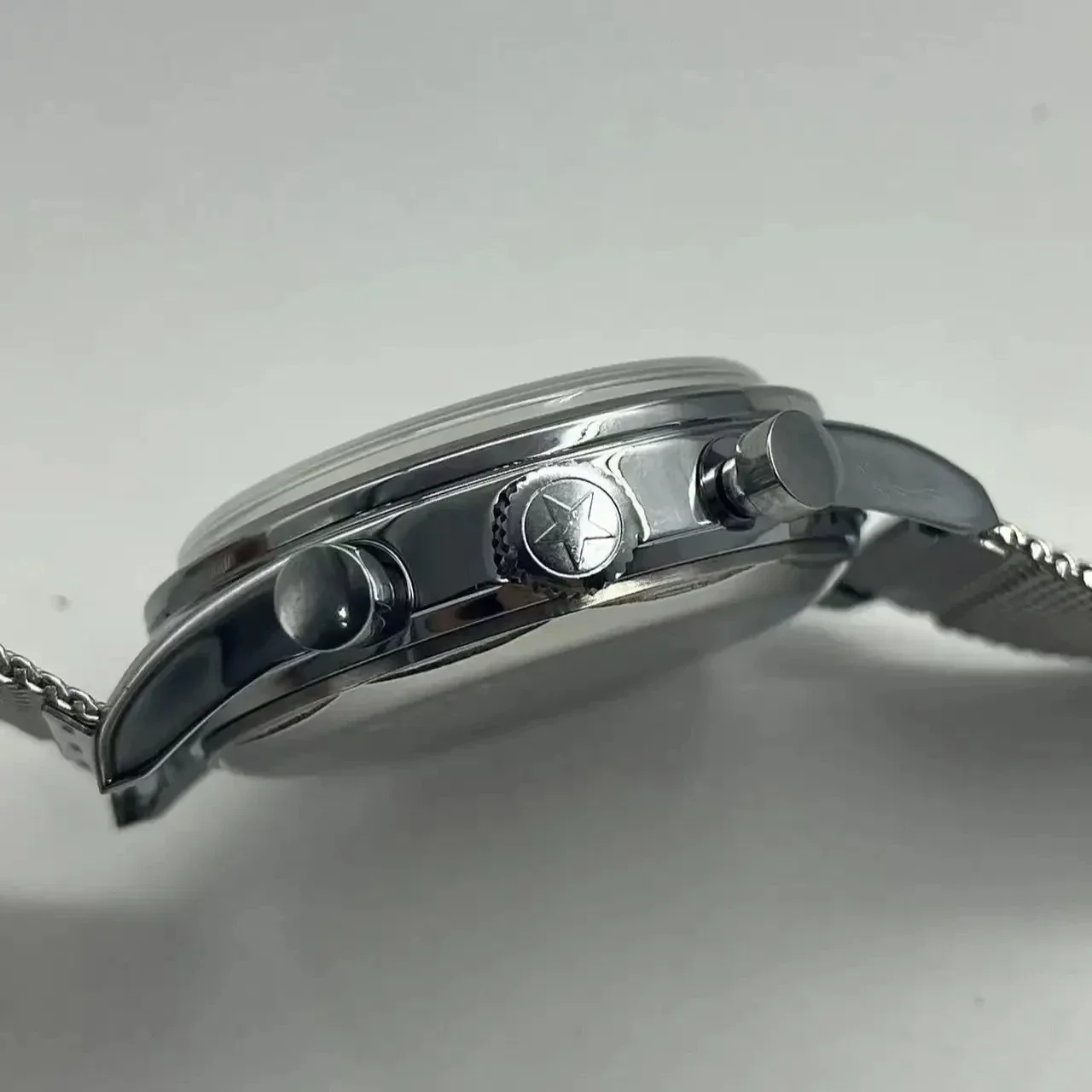 남성용 시계 1963 파일럿 자동 시계 42mm 방수  - Suede Strap Watch 리뷰 및 가격
